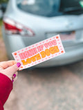 Honk If You Love Dogs Bumper Sticker ❤️